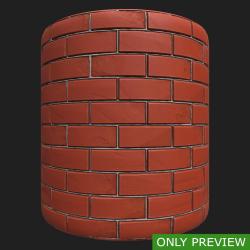 PBR Texture of Wall Bricks Old #3